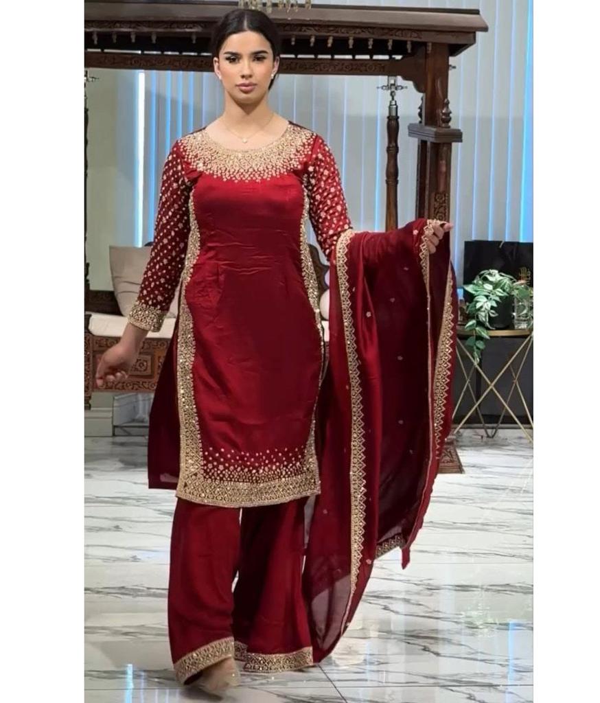 Indian Women Bollywood Salwar Suit Designer Party Wear Salwar Kameez Palazzo Set Ethnic Wear