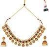 Necklace Set for Women | Pearl and Gold Plated Temple Jewellery Set | Traditional