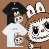 In 2025 the Hot-selling Labubu Kids Print T Shirts Summer Short-sleeved T-shirt Simple Loose and Fashionable Boy Girls Tshirt