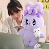 Cartoon High Quality Rabbit Plush Doll Pendant Pillow Pink Purple White Big Eyes Rabbit Plush Toy for Girls Birthday Gift
