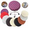 Elastic Round Chair Bar Stool Cover Anti Dust Seat Cover Removable Seat Chair Protector Home Office Slipcovers