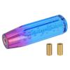 5.9in Shift Knob Gear Stick Shifter Crystal Bubble Purple Blue with 2 Threaded Adapters Universal