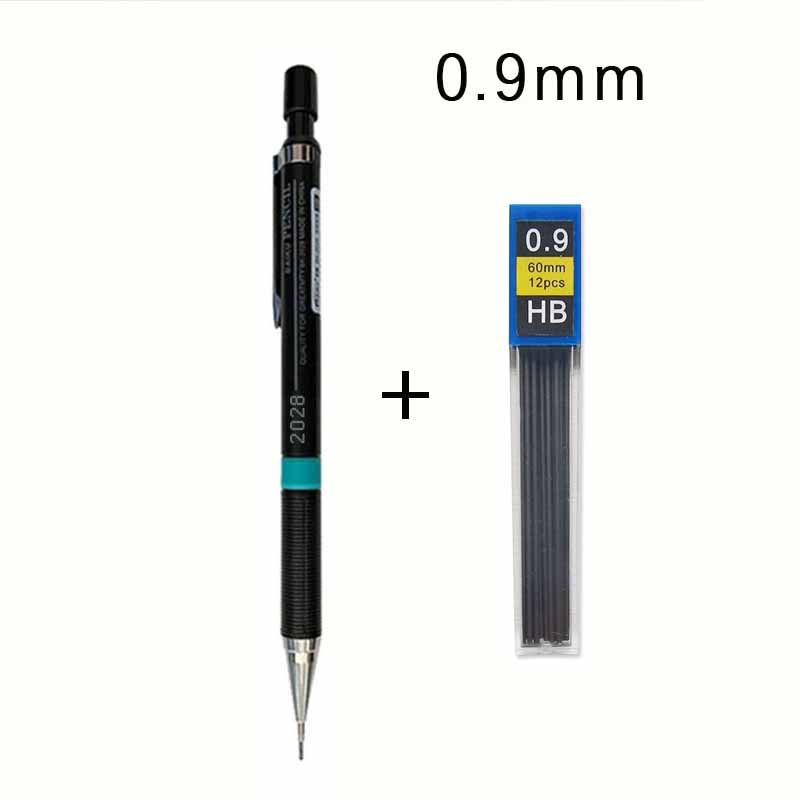 0.3/0.5/0.7/0.9mm Professional Drafting Pencil+Pencil Lead Set Mechanical Pencils for Art Sketching Technical Drawing & Students