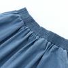 Half Skirt Women Cotton Summer Casual Versatile Elastic Women's Skirt Loose Comfortable Large Size Pleated Skirt