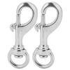 2pcs 80MM Diving 316 Stainless Steel Swivel Eye Snap Hook Swivel Single Ended Diving Clip