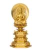 Dainichi Nyorai Buddha Shuun Original Deity for Those Born In the Years of the Sheep and Zodiac Guardian Takaoka Bronze Statue, 18.5cm (Gold
