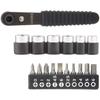 GISUKE 2WAY Ratchet Handle Set 17pcs 2WRS-100