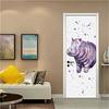 3D Door Stickers Decor Removable Kids Teens Colored Pebbles Door Murals Wallpaper Waterproof Removable Art Door Decals