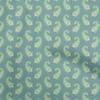 Cotton Flex Dusty Teal Green Fabric Asian Paisley Sewing Craft Projects Fabric Prints By Yard 40 Inch
