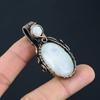Moonstone Gemstone Handmade Pure Copper Wire Wrap Jewelry Pendant For Women