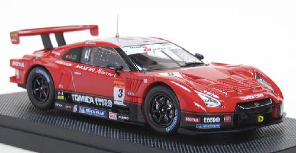 Масштаб Ebro Hasemi Tomica Ebro Super GT500 2009 Раунд 7 Фудзи Готовая модель 1/43 GT-R (44235)