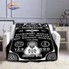 Satanic Gothic Witchcraft Blanket Ouija Board with Hands Occultism Flannel   Soft Four Seasons Portable Camping