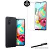 1 Protective Case Black + 2 Tempered Glass Screen Protectors for Samsung A71 with Stylus Toproduits®