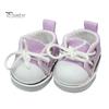 1 Pair Doll Shoes Mini Lace-Up Canvas Sneakers for 17cm Dolls Fingerboard Mini Finger Shoes Toy Accessory Realistic Design Creative Gift