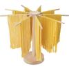 Rotary Pasta Drying Rack Wood Collapsible Detachable Kitchen Stand Dryer Tools Easy Installation Pasta Hanging Rack Portable