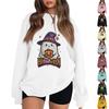 Women's Pullover Dropped Shoulder Halloween Print Sports Sweatshirt Top