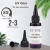 UV Hair Extension Kit: UV Lamp + 30g Glue & Remover | Salon-Quality Invisible Bonds | Quick Home & Salon Set