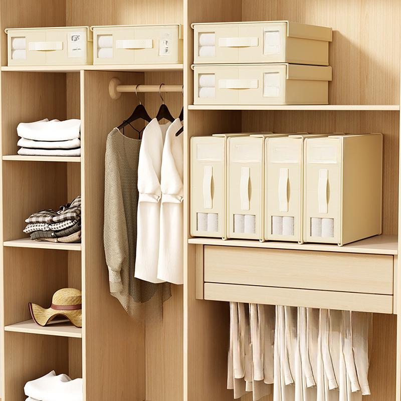 Nonwoven Sheet Organizer,Closet Organizer with Lid,Drawer Organizer