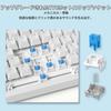 AK820 Wired Mechanical Blue Axis 82 Key Compact Gaming Hot Swap Gasket Backlit with USB DIY Simple English with Windows A.JAZZ Keyboard, 75%,