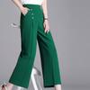 Fashion Wide Leg Pants Women Casual High Waist Cotton LinenPantalones Fashion Trousers