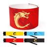 Sports Captain C Arm Unisex Elastic Fasten Tape Anti-slip Dragon Print Adjustable Band Team Training Outdoor Football Player Soccer Captain Armband