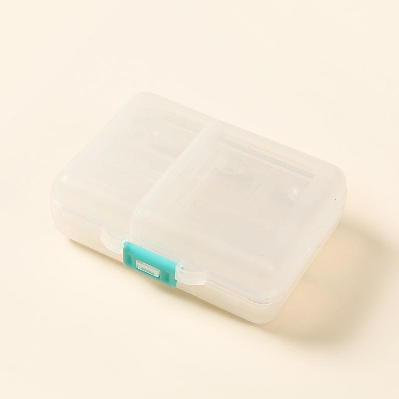 Portable 9-Compartment Transparent Pill Box with Moisture-Proof Seal and Logo
