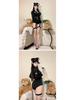 Plus Size Camouflage Policewoman Lingerie Set for Nightclub and Cosplay