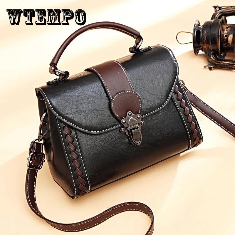 Women PU HandBag Women Single Shoulder Bags Casual Small Square Bag Leather Stitching Soft Messenger Bag