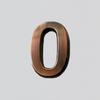 1 PC Waterproof Bronze ABS Plastic Numeral  Room Number Digits Sticker Address Sign Door Plates