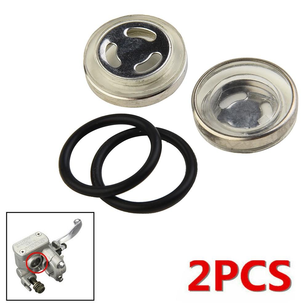 Sight Glass Len & Rubber Gasket 2pack Bike Motorcycle