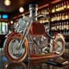 Motorcycle Whisky Decanter Glass Motorcycle Design Wine Bottle Decorative Whiskey Bottle for Motorcycle Lovers Bar Desk Kitchen Use
