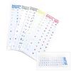 Russian Transparent Keyboard Stickers Russia Layout Alphabet Black White Label Letters for Notebook