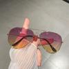 Women Glasses Double Beam Sunglasses Sunshade