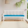 VidaXL Garden Bench Cushion, Bench Cover with String Ties, Waterproof Outdoor Cushion, Light Blue 361625