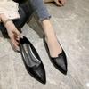Woman Flats Office Yellow Black Pointed Toe 39 Spring Comfortable and Elegant High Quality Fashion Luxury Brand Shoes for Women