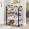 4-Tier Shoe Rack Versatile Storage Organizer Large Capacity Sturdy Construction Simple Installation Entryway Bedroom Shoe
