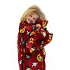 Childrens/Kids Charm Fleece Sherpa Lined Blanket Hoodie