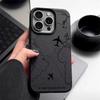 Aircraft Route Print TPU Soft Phone Case For iPhone 16 Pro 15 Pro Max 14 13 12 11 Matte Leather Texture Shockproof Slim Back Cover