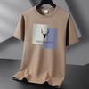 Antlers Men's Fashion Short-sleeved T-shirt Pure Cotton Tee S-6XL
