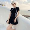 Conservative One-piece Thin Belly Cover Sports Style Seaside Professional Vacation Swimsuit