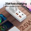 4USB 4Type-c Charger Socket 8 In 1 Power Outlet Adapter  Compatible with Computers/Plugs
