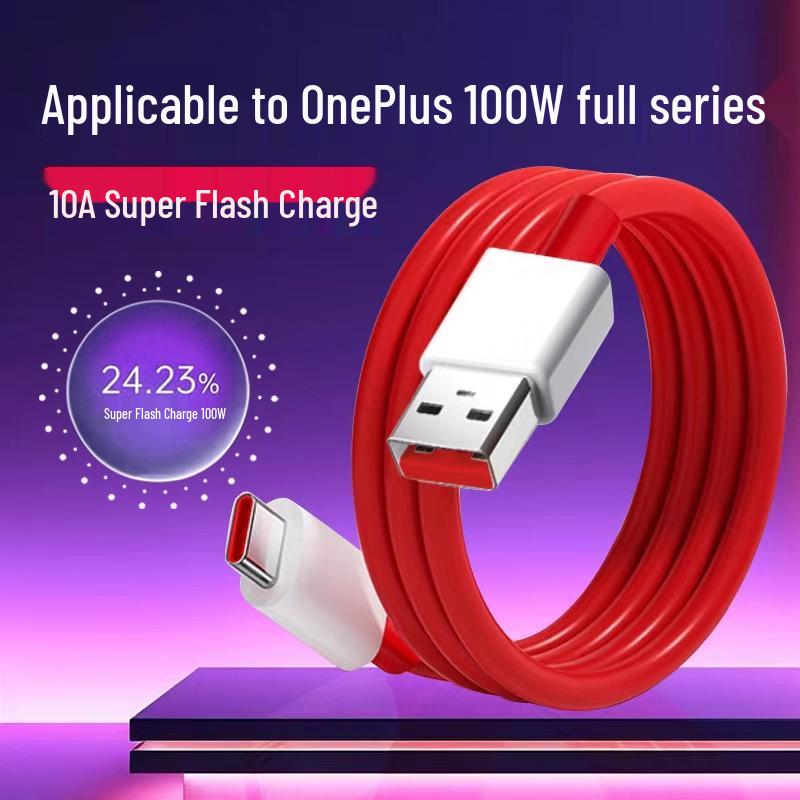 100W Flash Charge 10A Data Cable for OnePlus 13/12/11/10/9/8/7Pro and OPPO