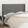 VidaXL Headboard with Ears Dark Grey 163x16x118-128 Cm Fabric3119307