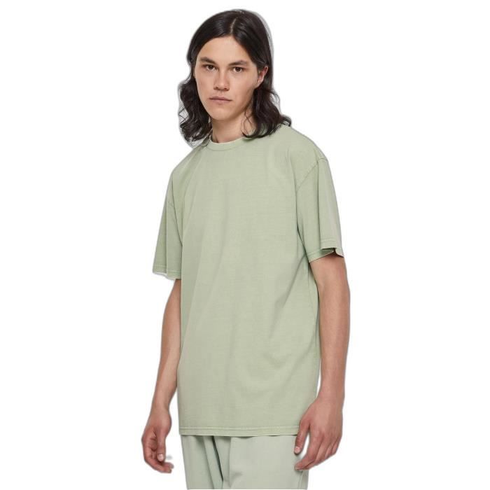 T-shirt Délavé À L'acide Oversize Urban Classics - Vert Vintage - L