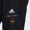 Adidas Solid Logo Micro Mark Cropped Sports Pants Women Bottoms Black HE9958