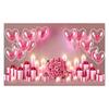 Rose Valentine's Day Photography Backdrop Balloon Happy Valentine's Day Banner  Home Party Decor