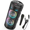 30W Portable Bluetooth Speaker Wireless Column Big Power Stereo Subwoofer Bass Party Speakers with Microphone Family Karaoke USB