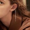 Trend Three-Layer Fringed Ear Clips, No Ear Piercings, Cold Wind Long Chain Earrings, Temperament Elf Ear Clips
