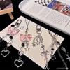 Delicate Bow Star Heart Keychain For Phone Creative Lanyard Key Chain Bag Phone Chain Girls Gift