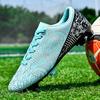35-45 Men's Low-top Football Shoes Outdoor Long-nailed Blue &White Porcelain Sports Football Boots Large Size Youth Sports Children's Football Boot